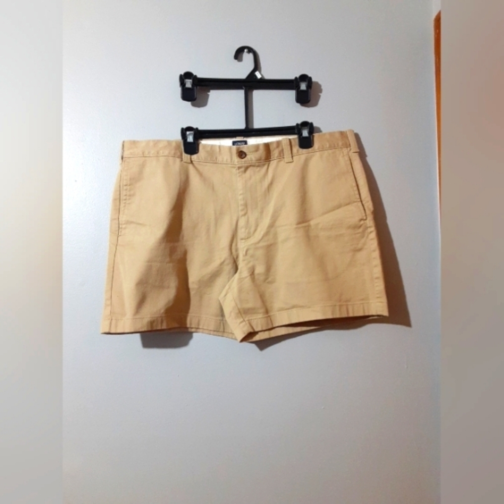 J Crew Men's NWT Chino Khaki Shorts Tan Size 40 Casual Outdoors Tennis